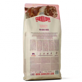 Ултра премиум суха храна за  кучета  от всички породи Carnilove TRUE FRESH Turkey Dry Food for Adult Dogs с 60% прясно пуешко месо 4кг